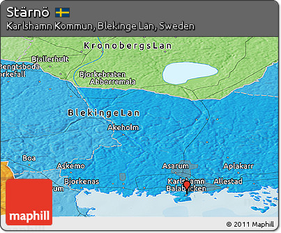 Political Panoramic Map of Stärnö