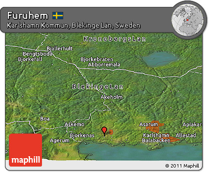 Satellite Panoramic Map of Furuhem