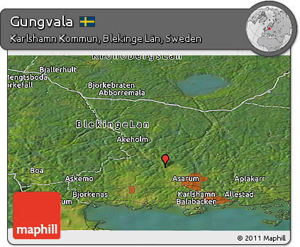 Satellite Panoramic Map of Gungvala