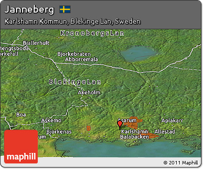 Satellite Panoramic Map of Janneberg