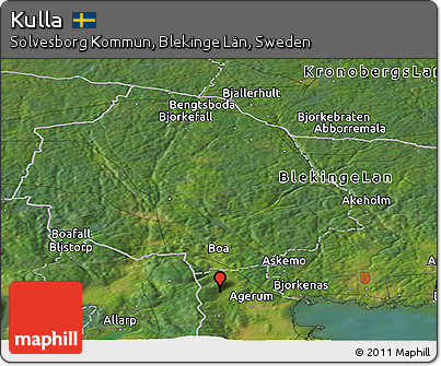 Satellite Panoramic Map of Kulla