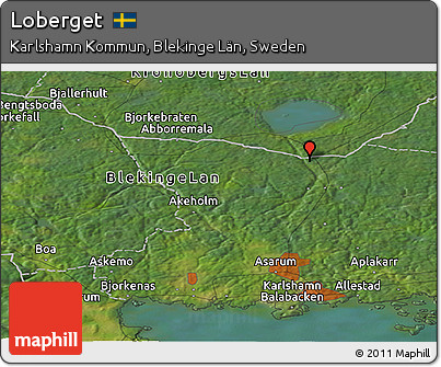 Satellite Panoramic Map of Loberget