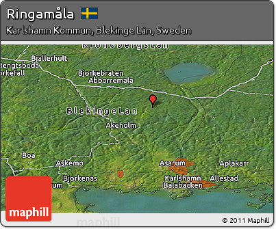 Satellite Panoramic Map of Ringamåla