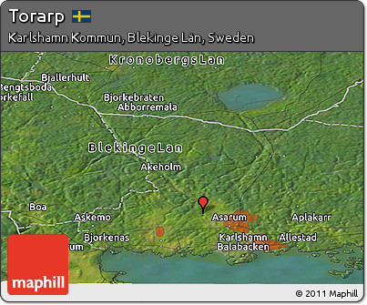 Satellite Panoramic Map of Torarp