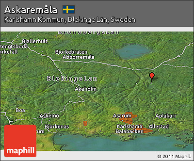 Satellite Panoramic Map of Askaremåla