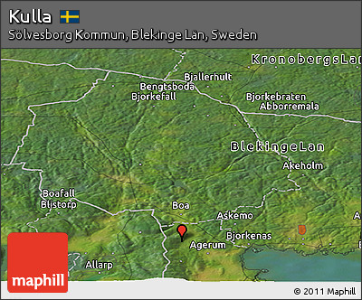 Satellite Panoramic Map of Kulla