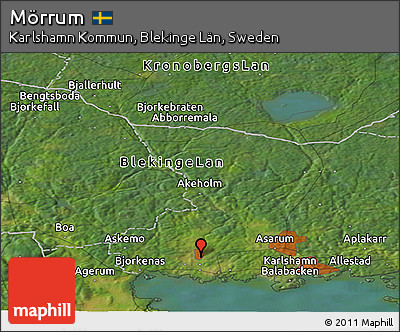 Satellite Panoramic Map of Mörrum