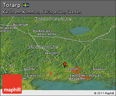 Satellite Panoramic Map of Torarp
