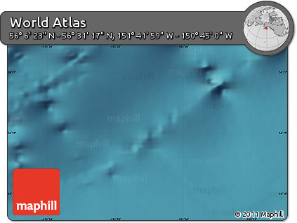Satellite Map of the Area around 56° 18' 50" N, 151° 13' 29" W