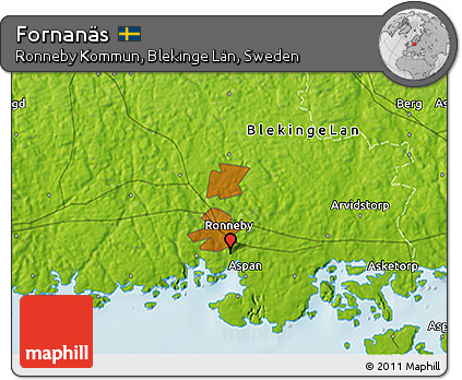 Physical 3D Map of Fornanäs