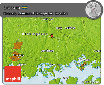 Physical 3D Map of Liatorp