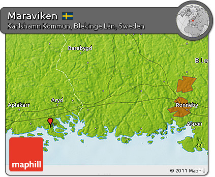 Physical 3D Map of Maraviken