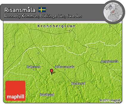 Physical 3D Map of Risansmåla