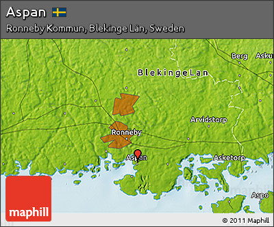 Physical 3D Map of Aspan