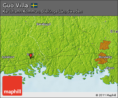 Physical 3D Map of Guö Villa