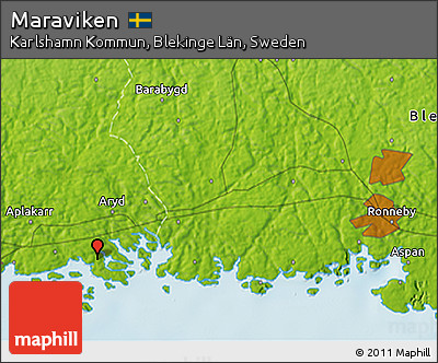 Physical 3D Map of Maraviken