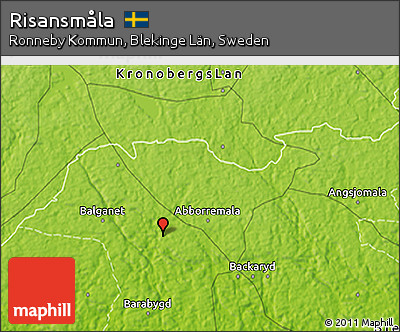 Physical 3D Map of Risansmåla