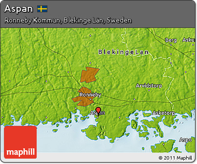 Physical 3D Map of Aspan