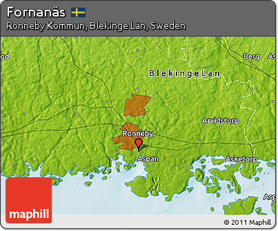 Physical 3D Map of Fornanäs