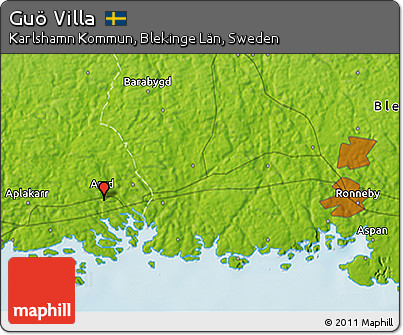 Physical 3D Map of Guö Villa