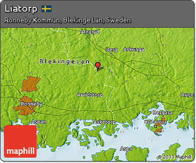Physical 3D Map of Liatorp