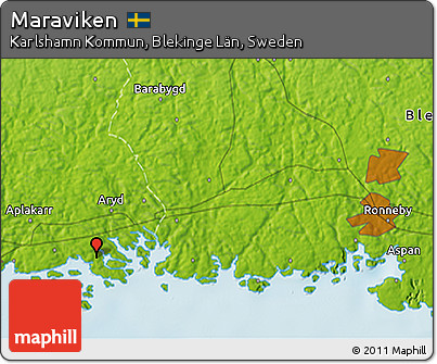 Physical 3D Map of Maraviken