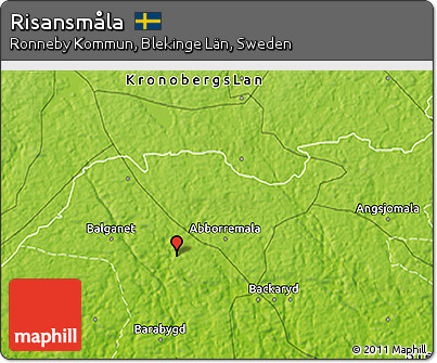 Physical 3D Map of Risansmåla