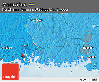 Political 3D Map of Maraviken