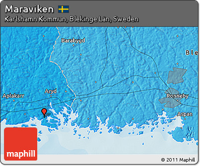 Political 3D Map of Maraviken