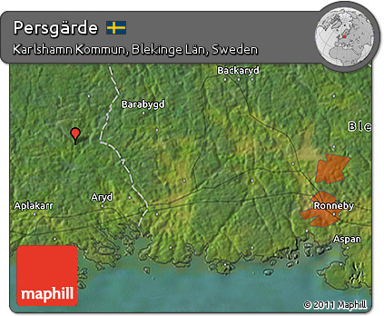Satellite 3D Map of Persgärde