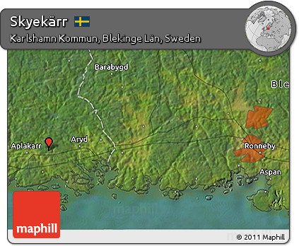 Satellite 3D Map of Skyekärr