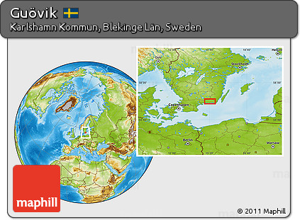 Physical Location Map of Guövik