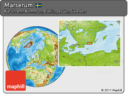 Physical Location Map of Märserum