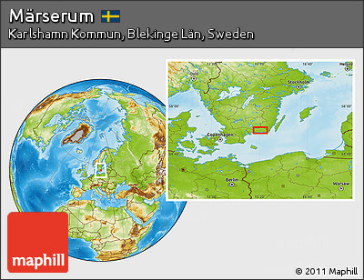 Physical Location Map of Märserum