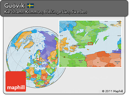 Political Location Map of Guövik