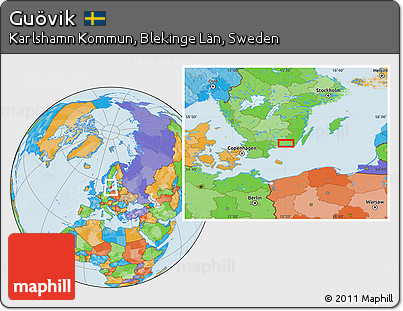 Political Location Map of Guövik