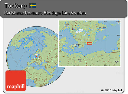 Savanna Style Location Map of Tockarp