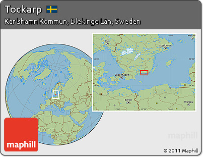 Savanna Style Location Map of Tockarp