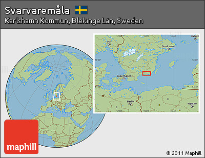 Savanna Style Location Map of Svarvaremåla