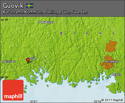 Physical Map of Guövik