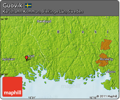 Physical Map of Guövik