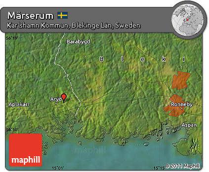 Satellite Map of Märserum