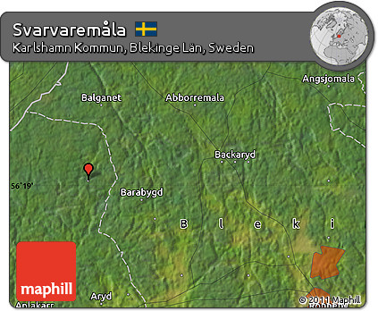 Satellite Map of Svarvaremåla