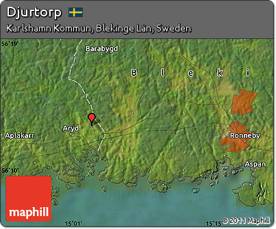 Satellite Map of Djurtorp
