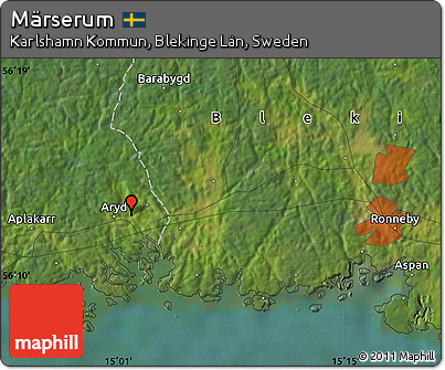 Satellite Map of Märserum