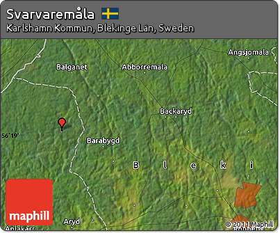 Satellite Map of Svarvaremåla