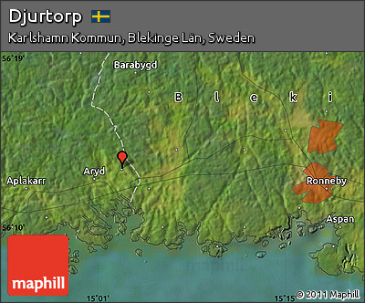 Satellite Map of Djurtorp