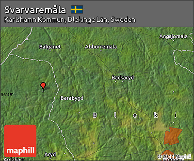 Satellite Map of Svarvaremåla