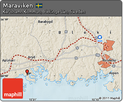 Shaded Relief Map of Maraviken