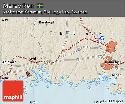 Shaded Relief Map of Maraviken